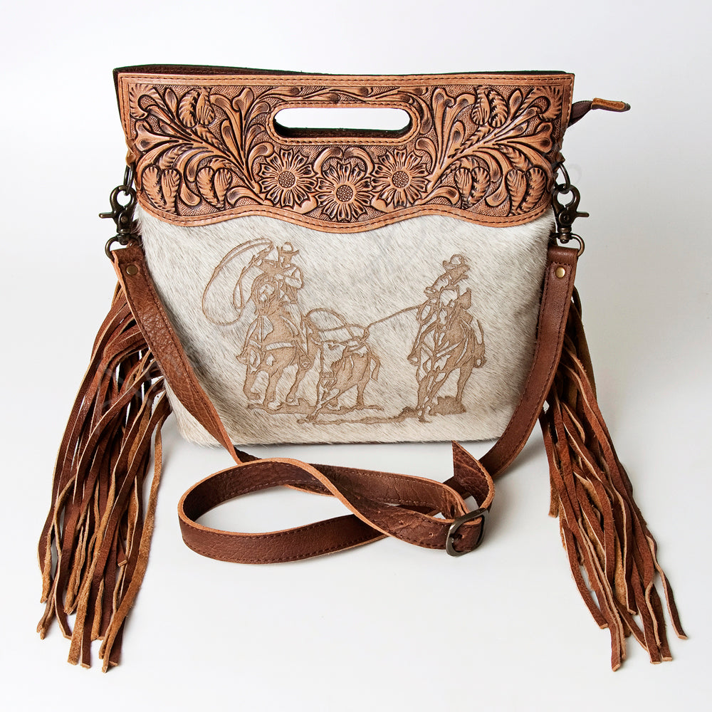 American Darling Clutch Hand Tooled Saddle Blanket Fabric Genuine Leather Western Women Bag Handbag Purse | Purses for Cute