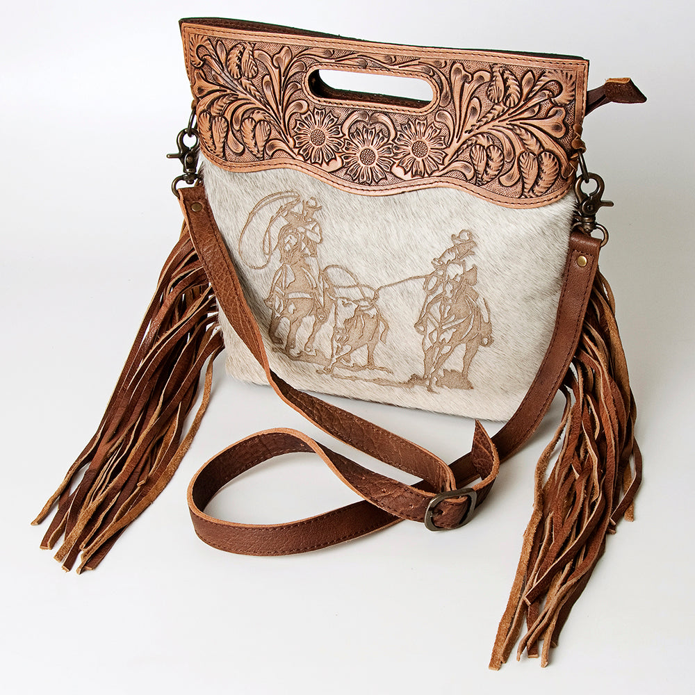 American Darling Clutch Hand Tooled Saddle Blanket Fabric Genuine Leather Western Women Bag Handbag Purse | Purses for Cute