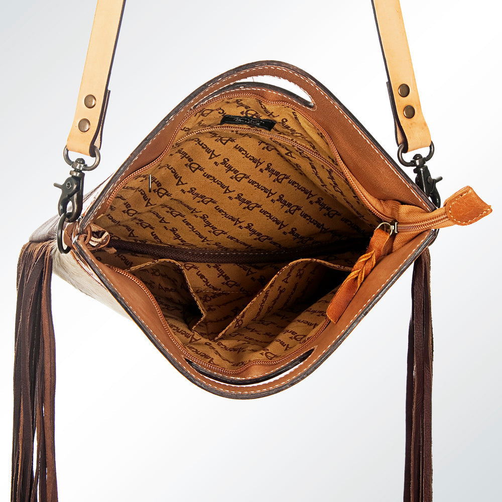 American Darling Hand-Tooled Hair-On Genuine Leather Clutch