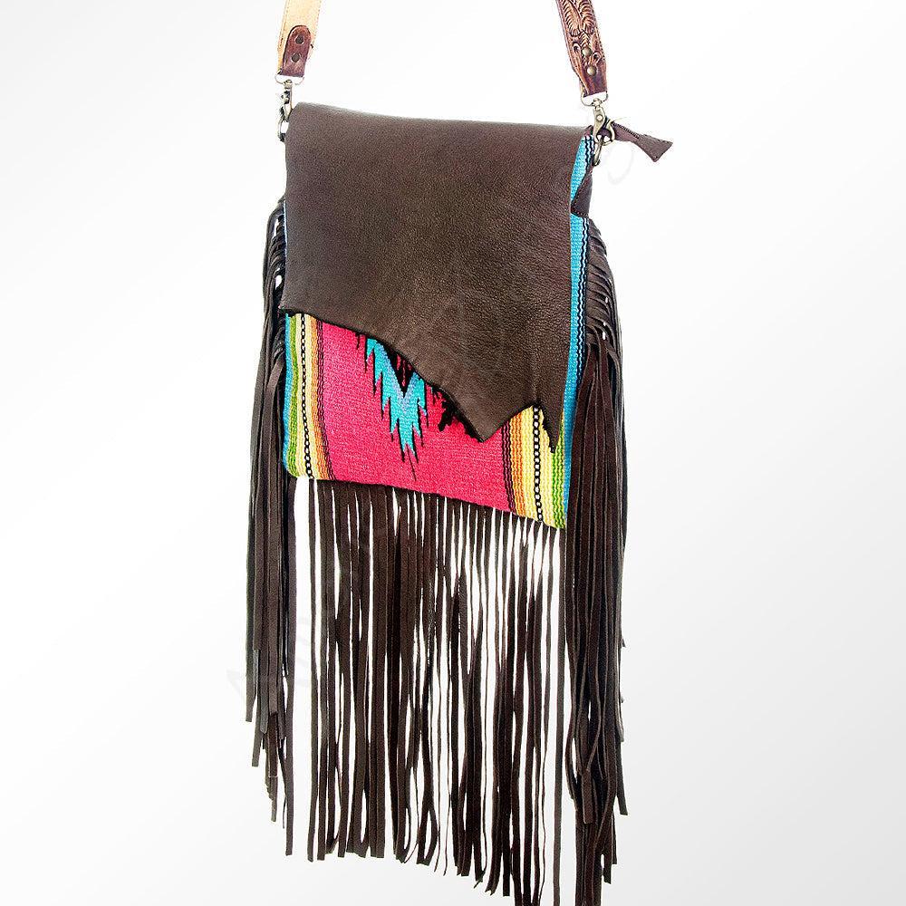 American Darling Saddle Blanket Leather Messenger Bag