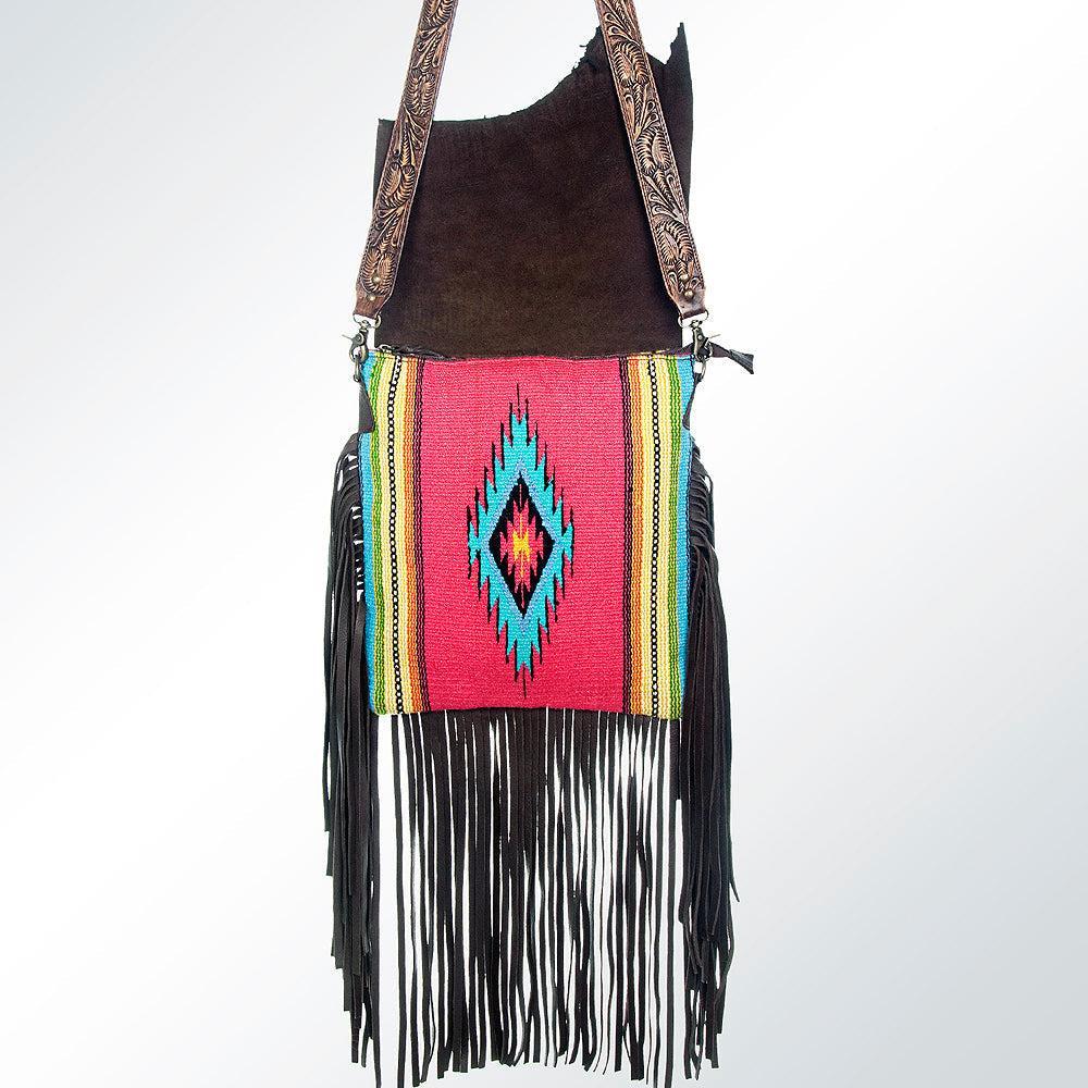 American Darling Saddle Blanket Leather Messenger Bag