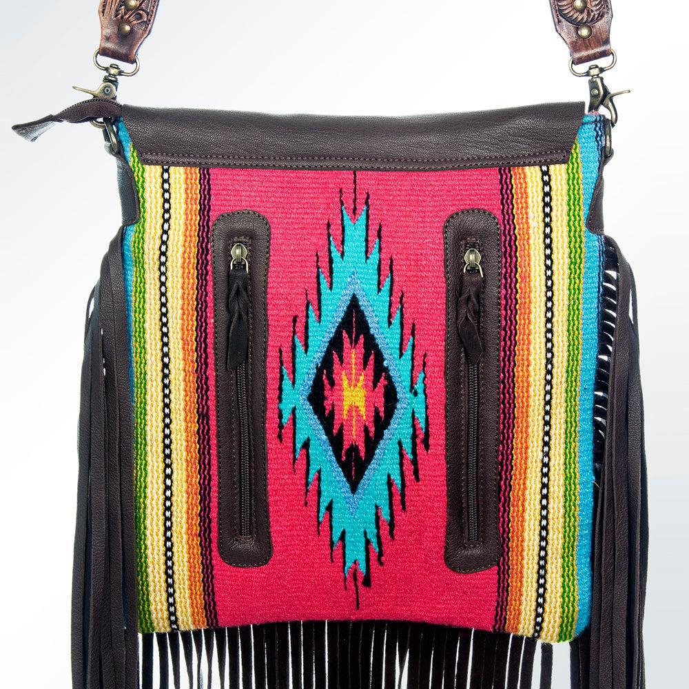 American Darling Saddle Blanket Leather Messenger Bag