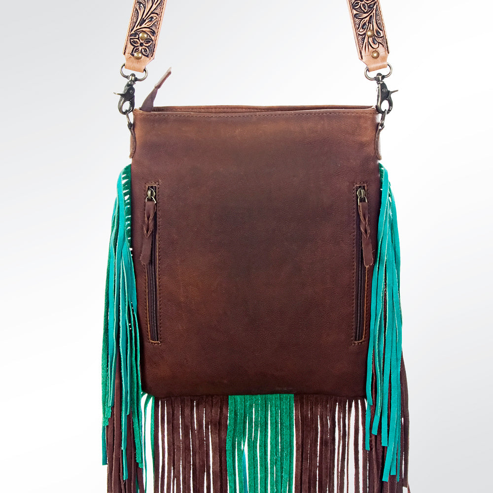 American Darling Hair-On Genuine Leather Large Crossbody Bag