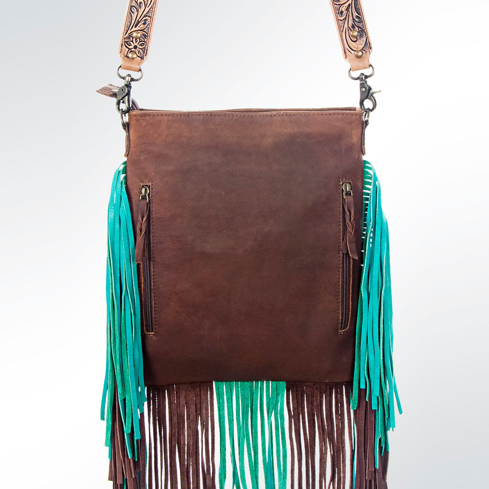 American Darling Hair-On Genuine Leather Large Crossbody Bag