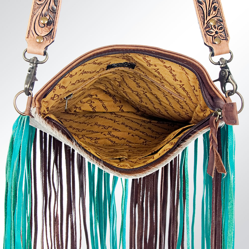 American Darling Hair-On Genuine Leather Large Crossbody Bag