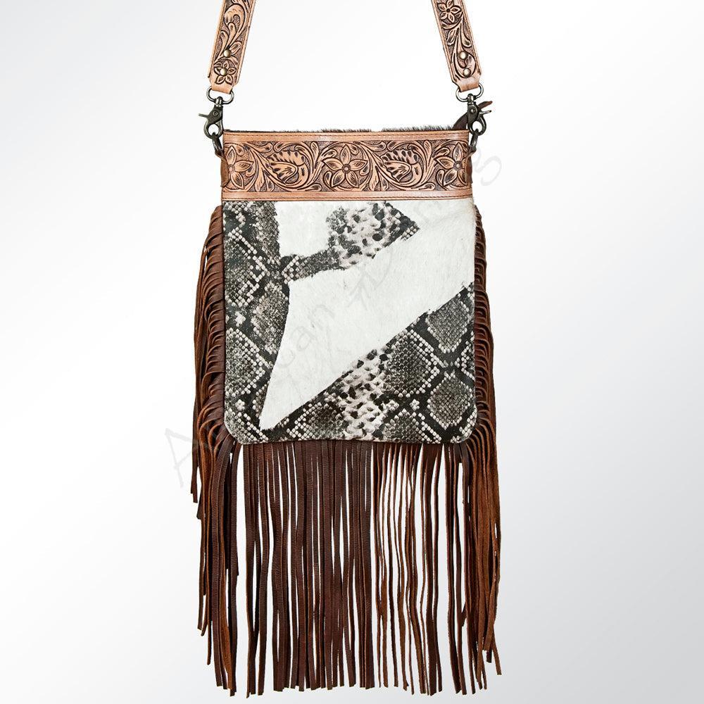 American Darling Hair-On Genuine Leather Large Crossbody Bag