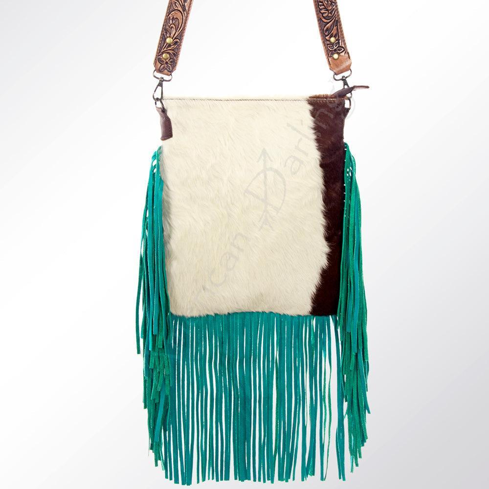 American Darling Hair-On Genuine Leather Large Crossbody Bag
