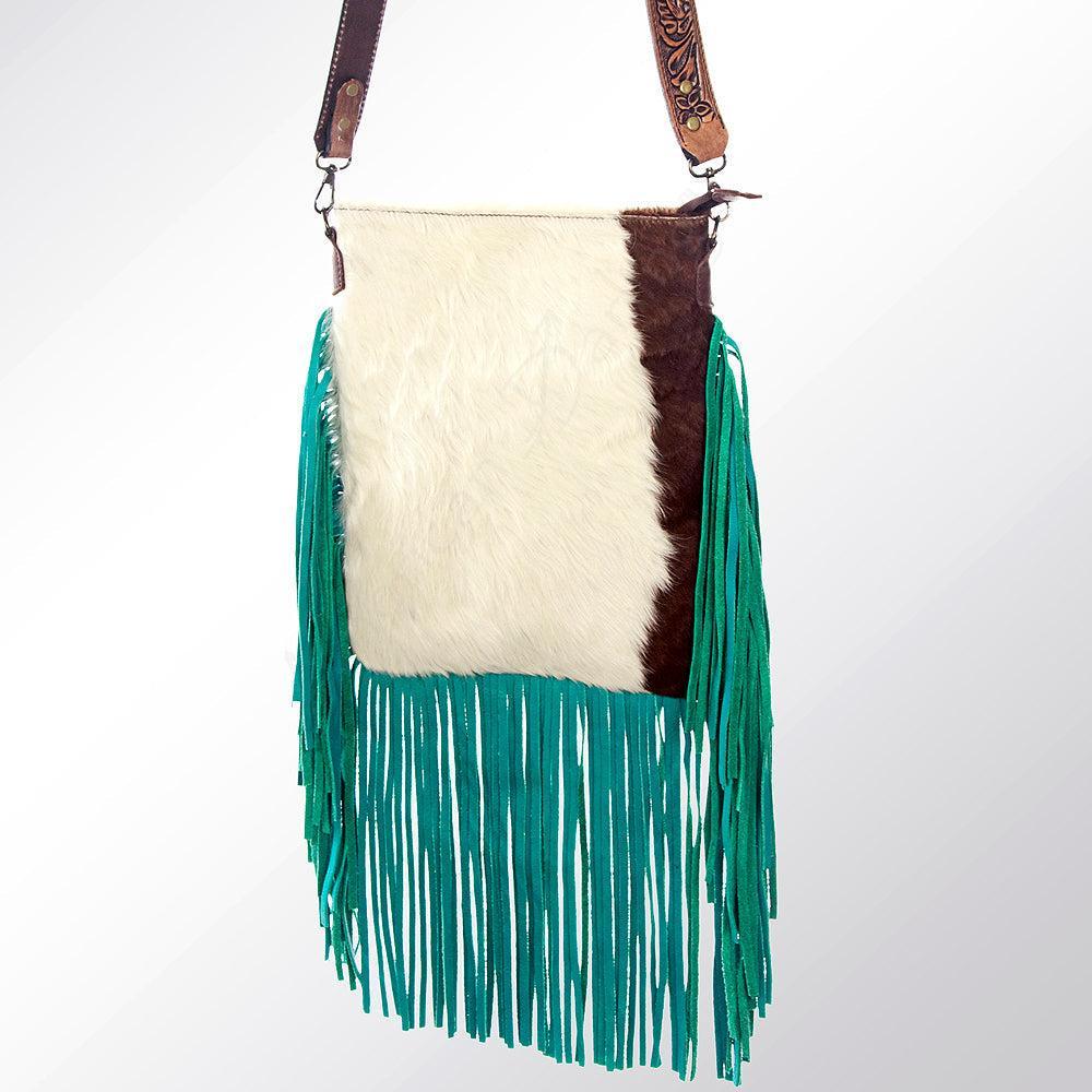 American Darling Hair-On Genuine Leather Large Crossbody Bag