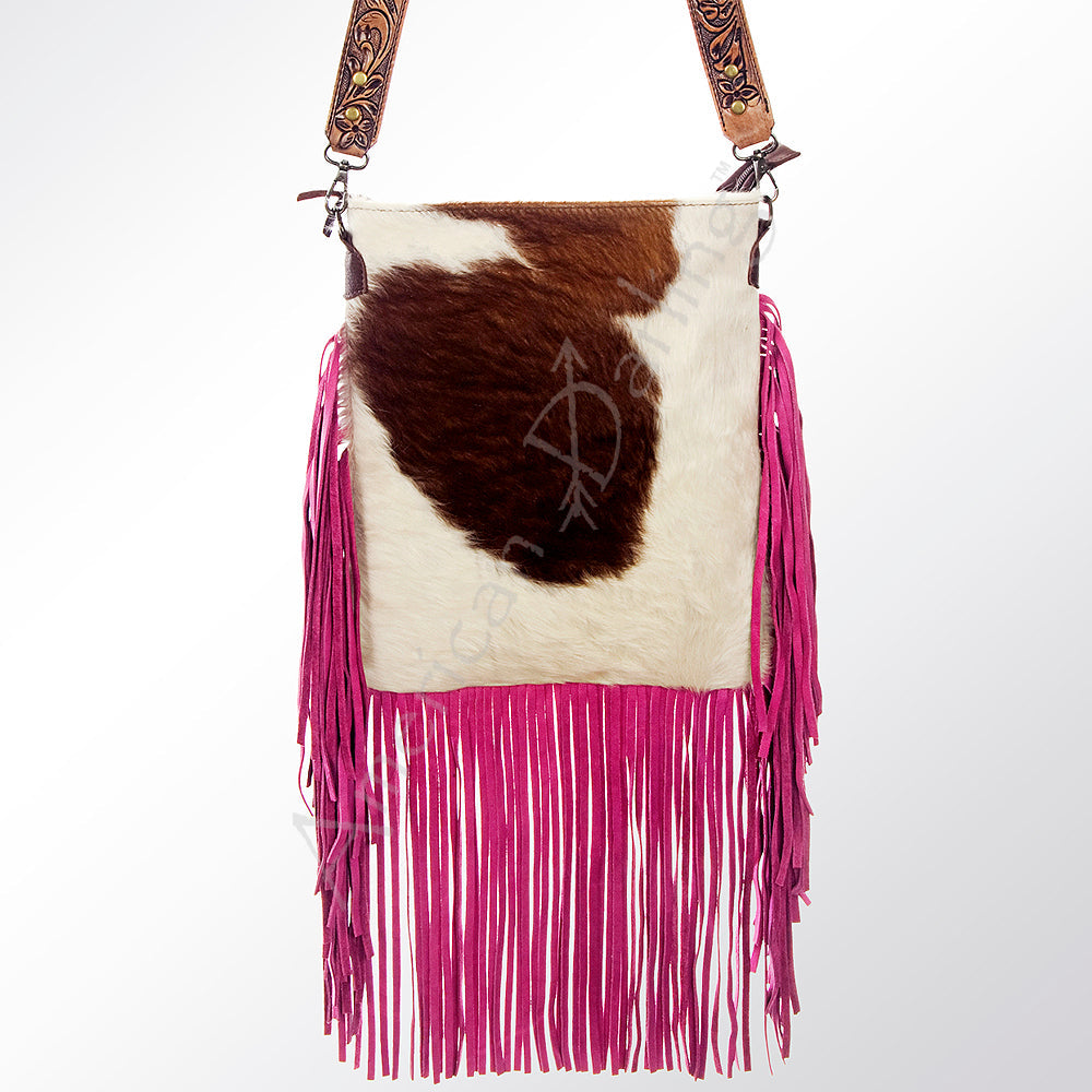 American Darling Hair-On Genuine Leather Large Crossbody Bag