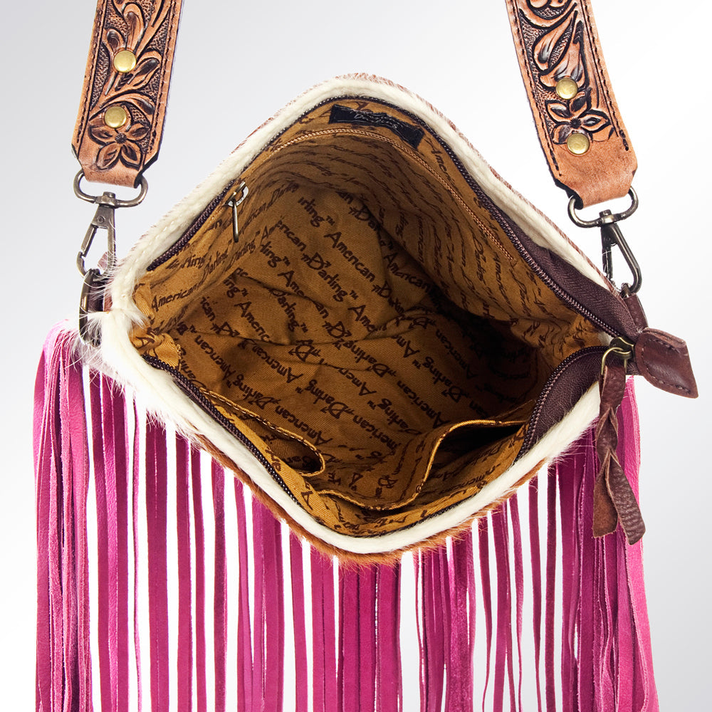 American Darling Hair-On Genuine Leather Large Crossbody Bag