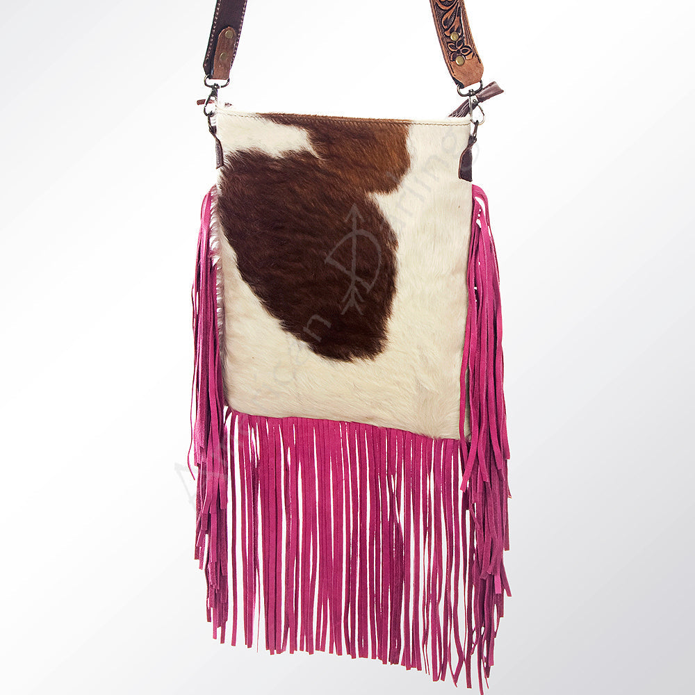 American Darling Hair-On Genuine Leather Large Crossbody Bag