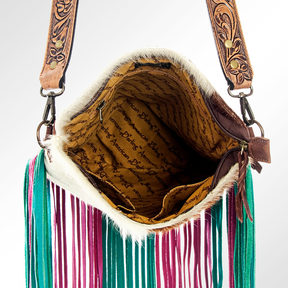 American Darling Hair-On Genuine Leather Large Crossbody Bag