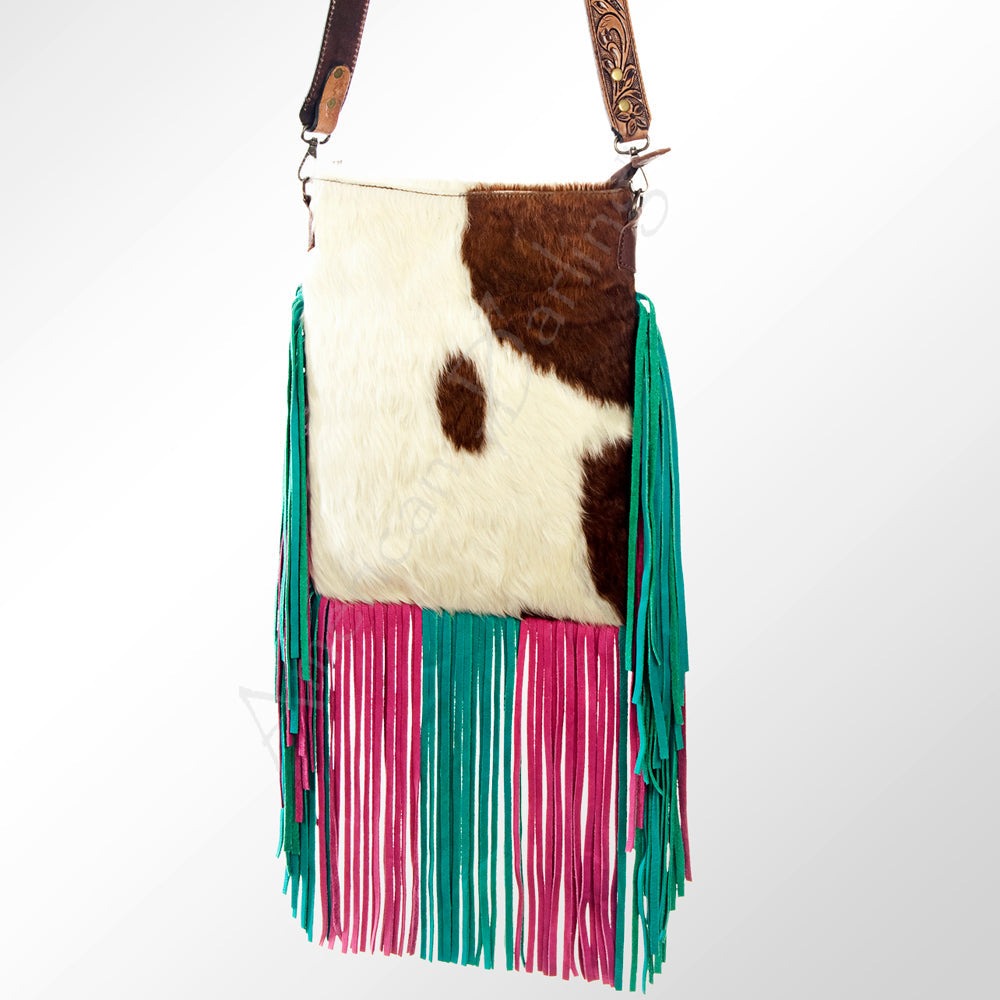 American Darling Hair-On Genuine Leather Large Crossbody Bag