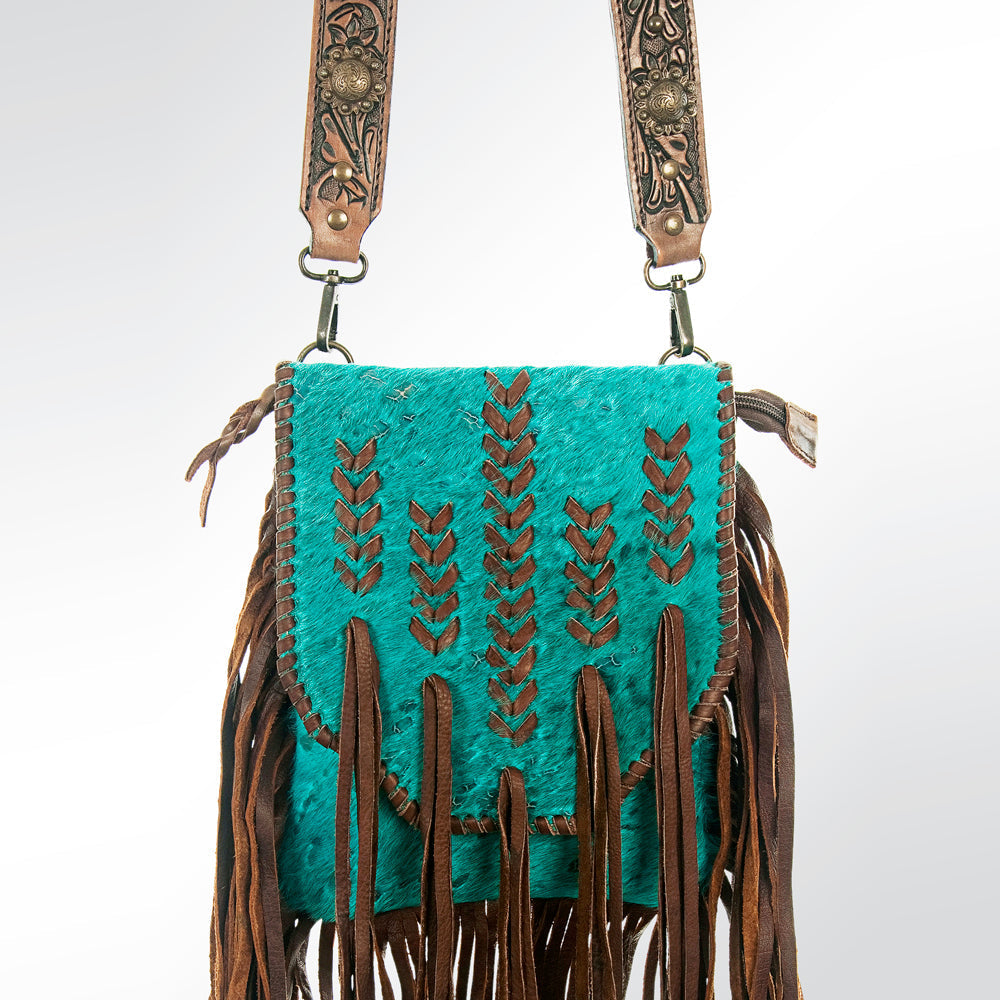 American Darling Hair-On Genuine Leather Crossbody Bag
