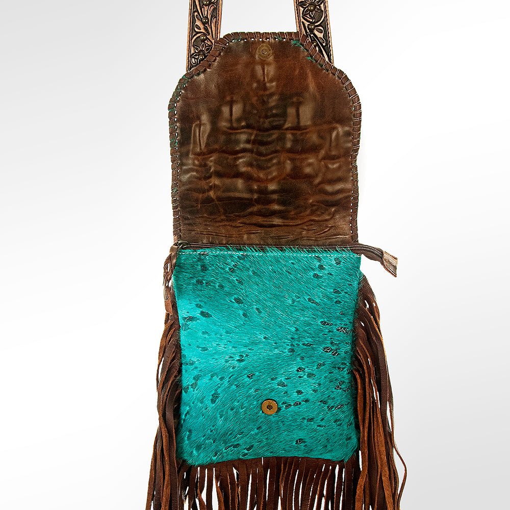 American Darling Hair-On Genuine Leather Crossbody Bag