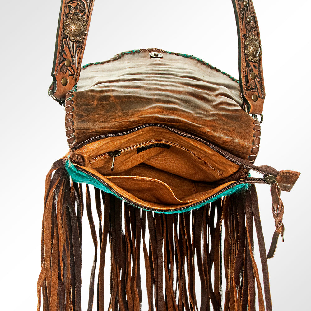 American Darling Hair-On Genuine Leather Crossbody Bag