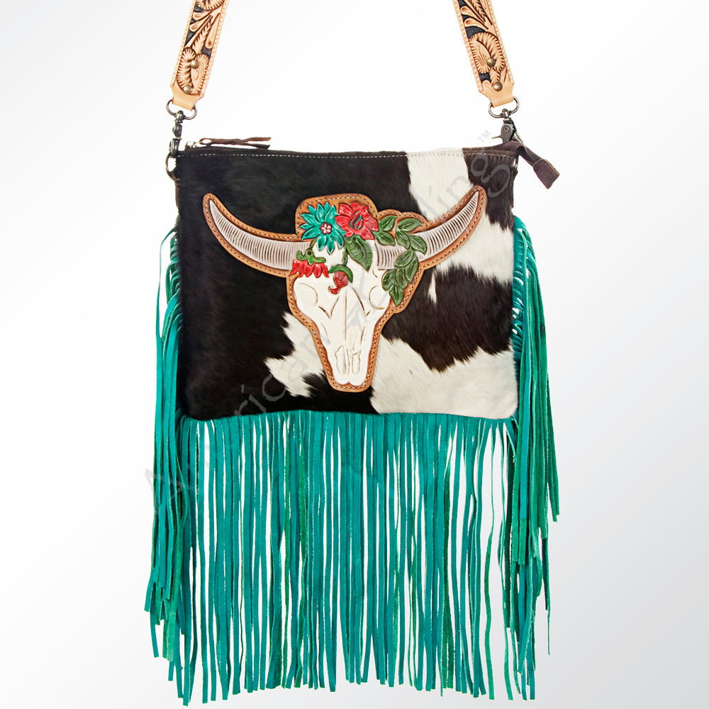 American Darling Hair-On Genuine Leather Crossbody Bag
