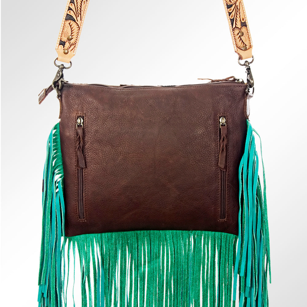 American Darling Hair-On Genuine Leather Crossbody Bag