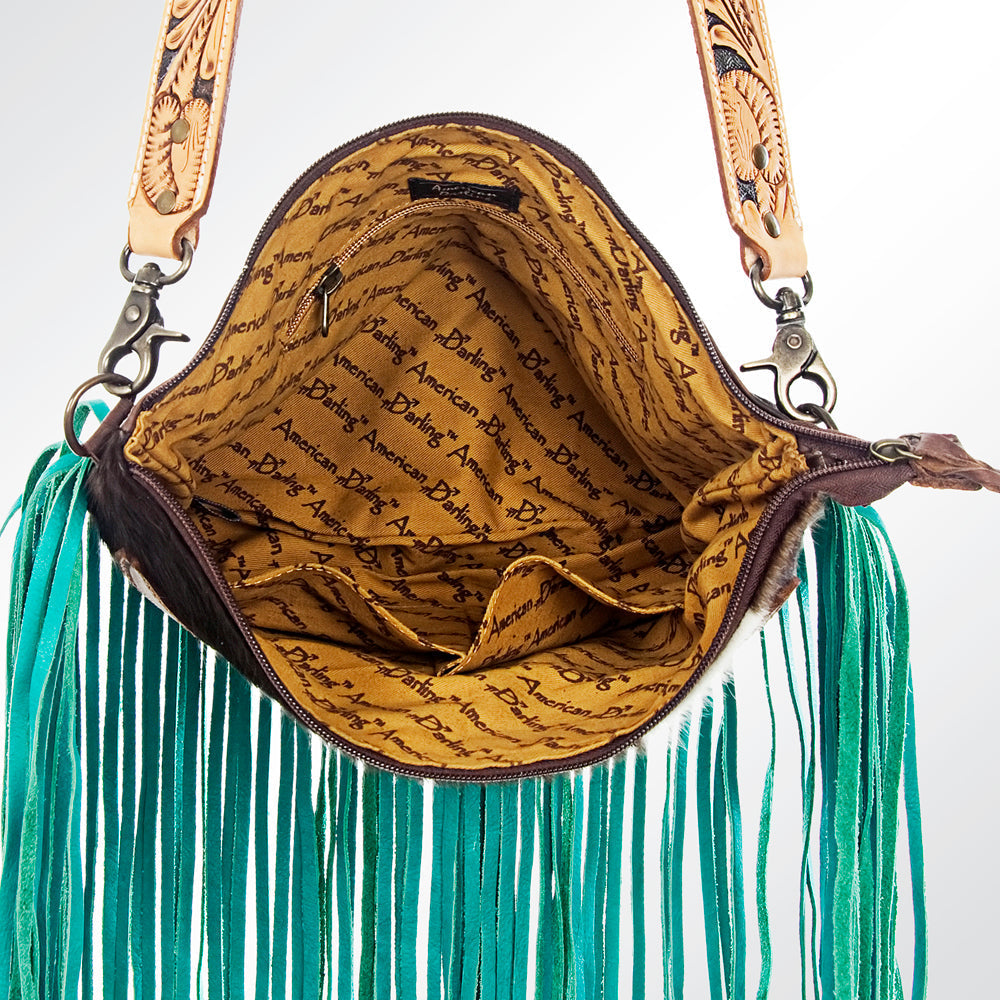 American Darling Hair-On Genuine Leather Crossbody Bag