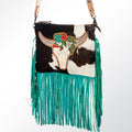 American Darling Hair-On Genuine Leather Crossbody Bag