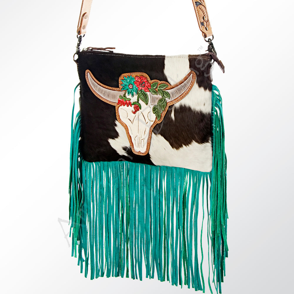 American Darling Hair-On Genuine Leather Crossbody Bag