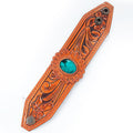 American Darling Bracelet Hand Tooled Carved Genuine Leather Women | Handmade Western Rustic