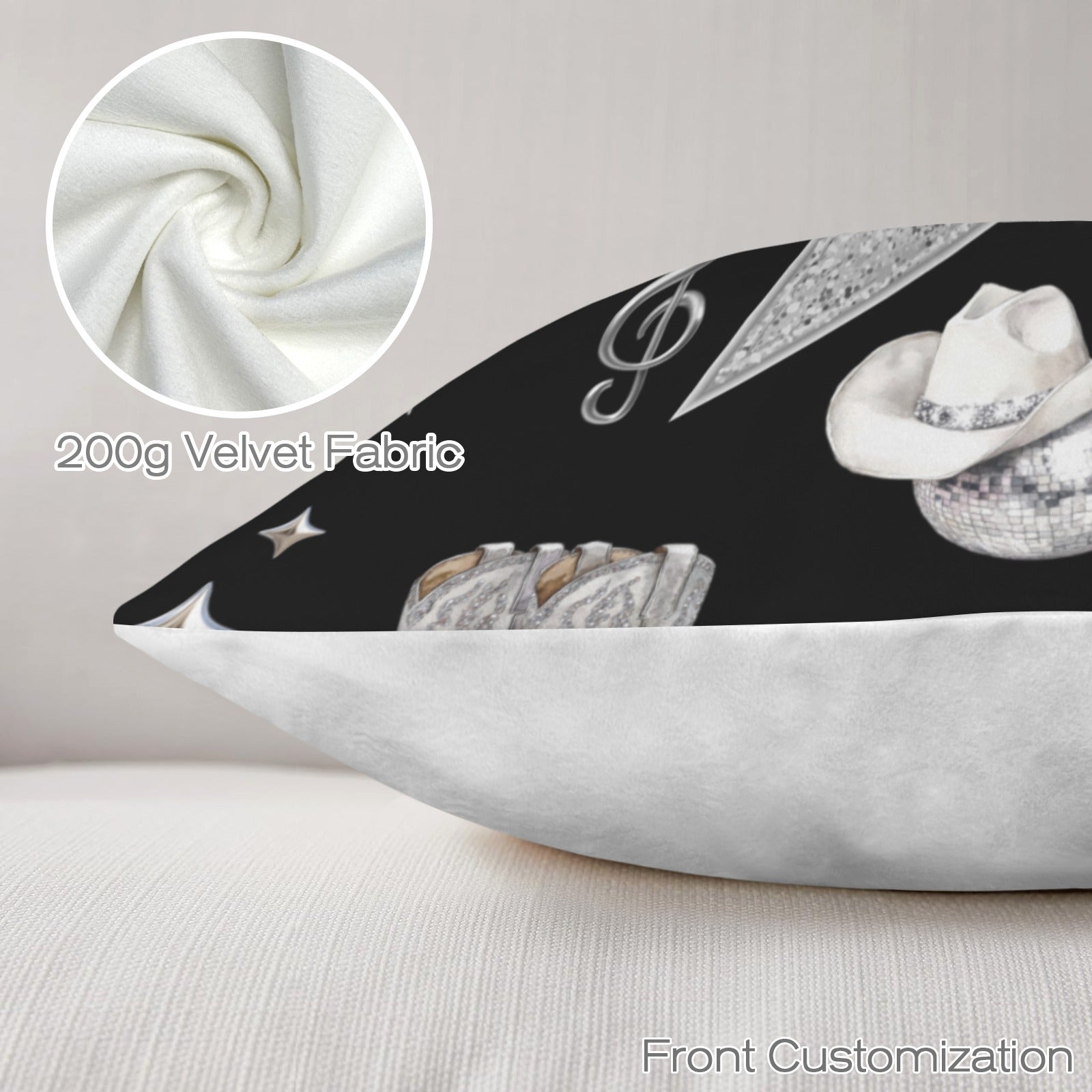 Baha Ranch YEEHAW Velvety Soft Pillow Cover Made in America by Baha Ranch Western Wear - product image 4