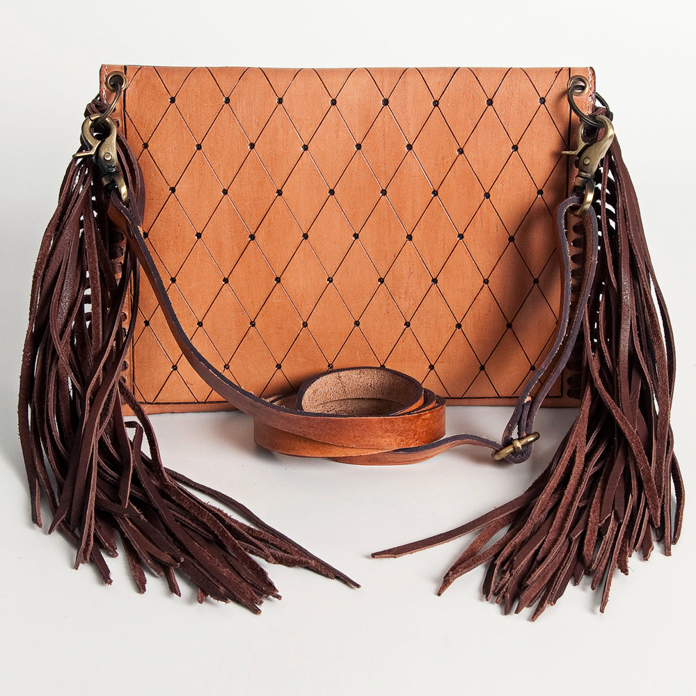 American Darling Hand-Tooled Genuine Leather Clutch