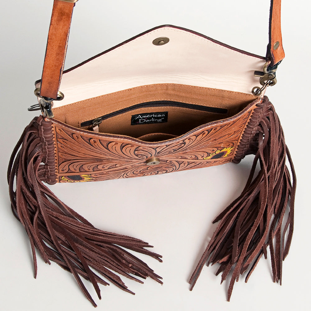 American Darling Hand-Tooled Genuine Leather Clutch