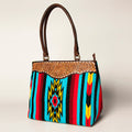 American Darling Tote Hand Tooled Saddle Blanket Genuine Leather