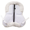 Large White Sheepskin Half Pad With FourShim Saddlefit System For SuperiorComfort