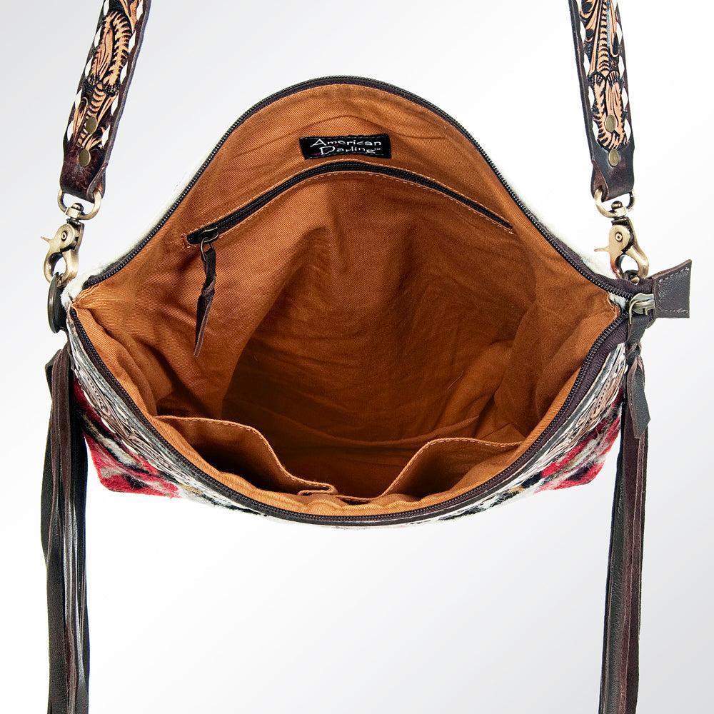 American Darling Saddle Blanket & Tooled Leather Crossbody Bag