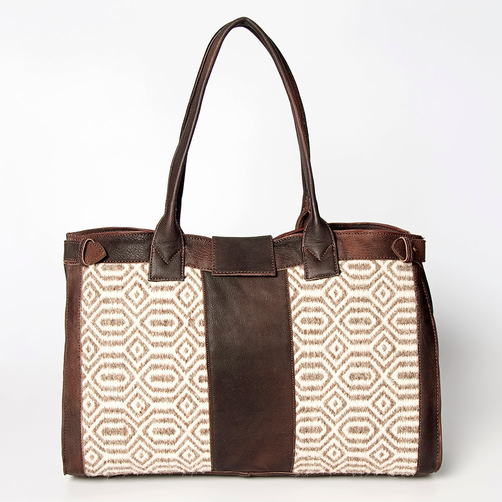 American Darling Saddle Blanket Genuine Leather Duffel Bag