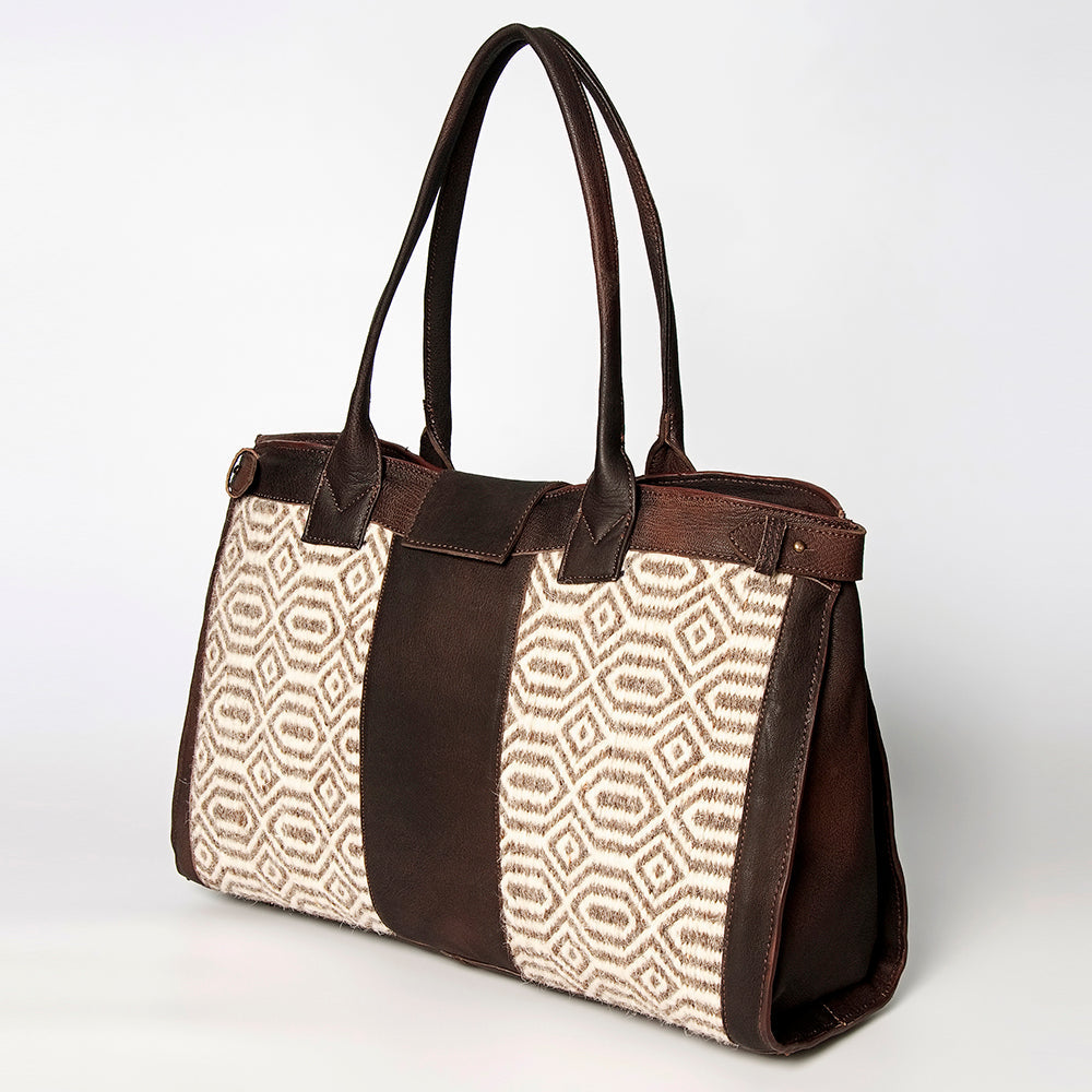 American Darling Saddle Blanket Genuine Leather Duffel Bag