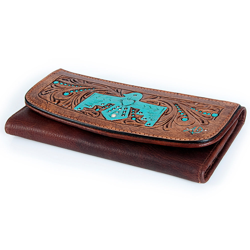 Hand Tooled Hand Painted Genuine Leather
