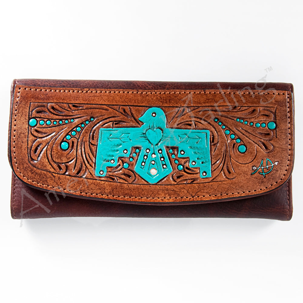 Hand Tooled Hand Painted Genuine Leather