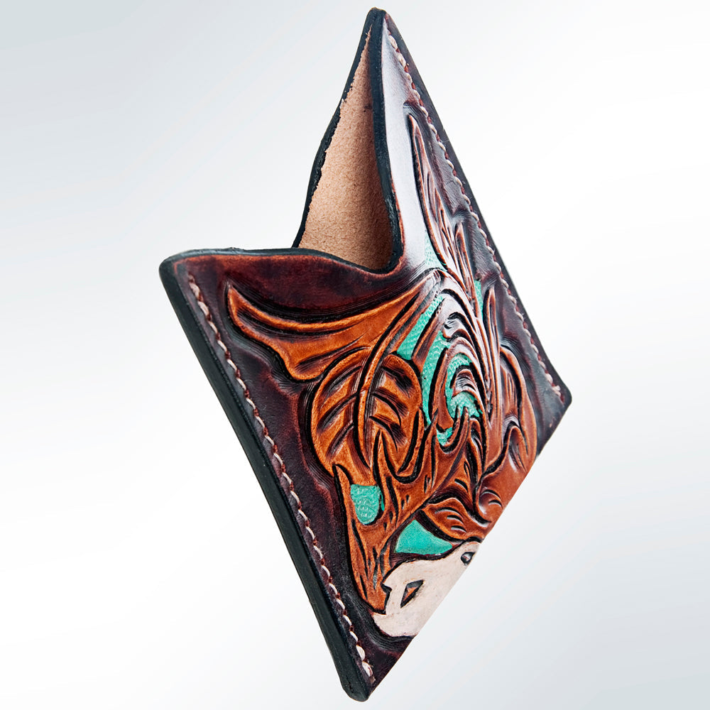 American Darling Card-Holder Hand Tooled Genuine Leather