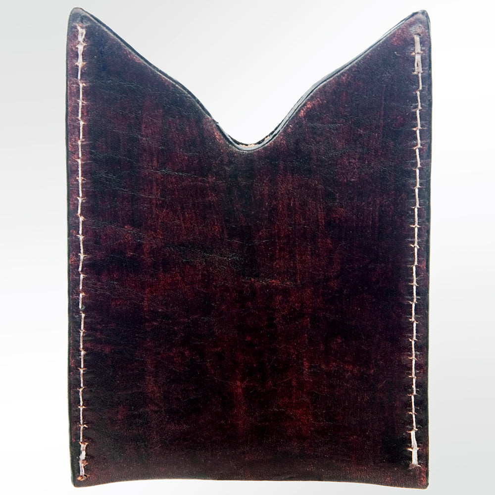 American Darling Card-Holder Hand Tooled Genuine Leather