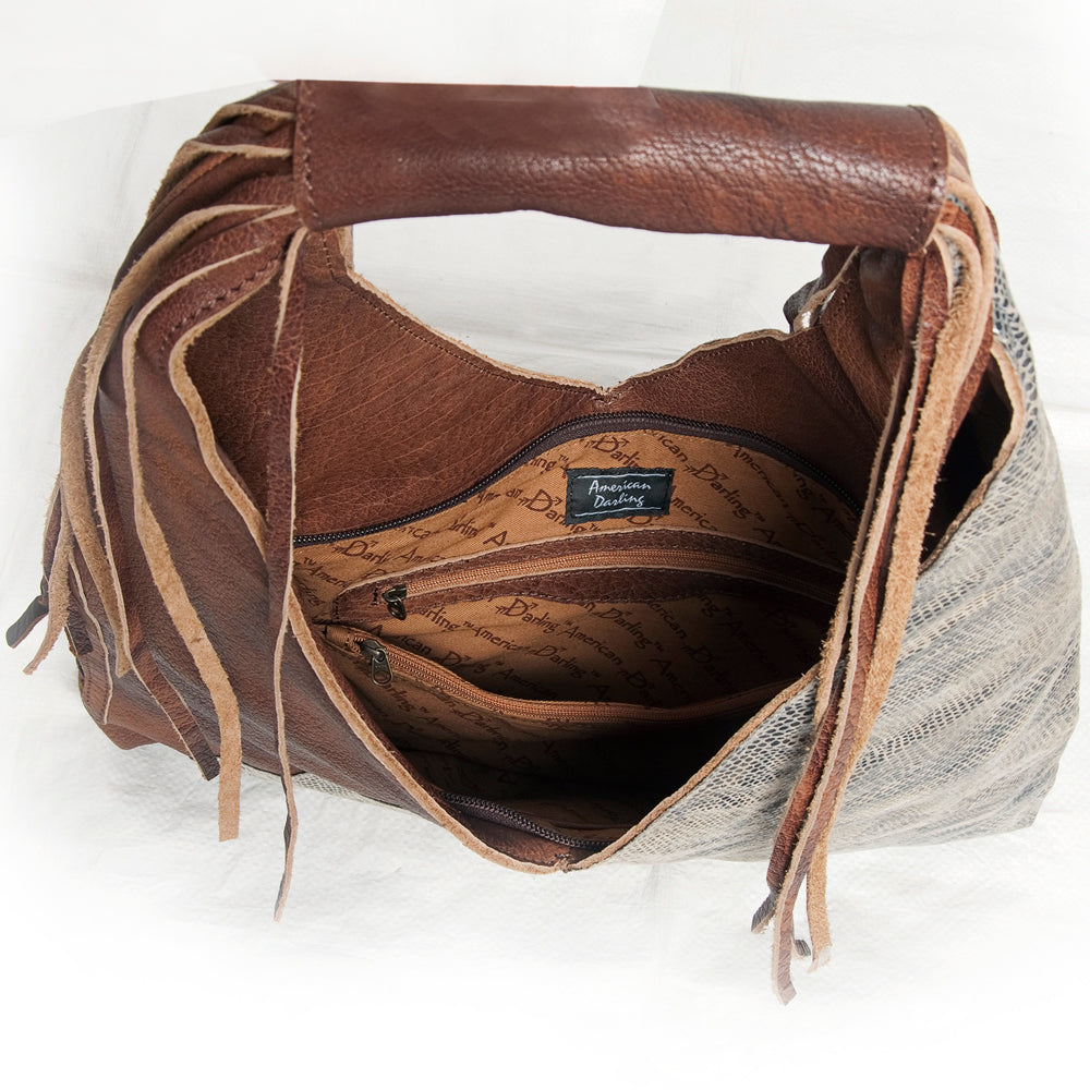 American Darling Hobo Bag Genuine Leather Western Purse with Fringes High-Quality YKK Zipper & Well-compartmentalized