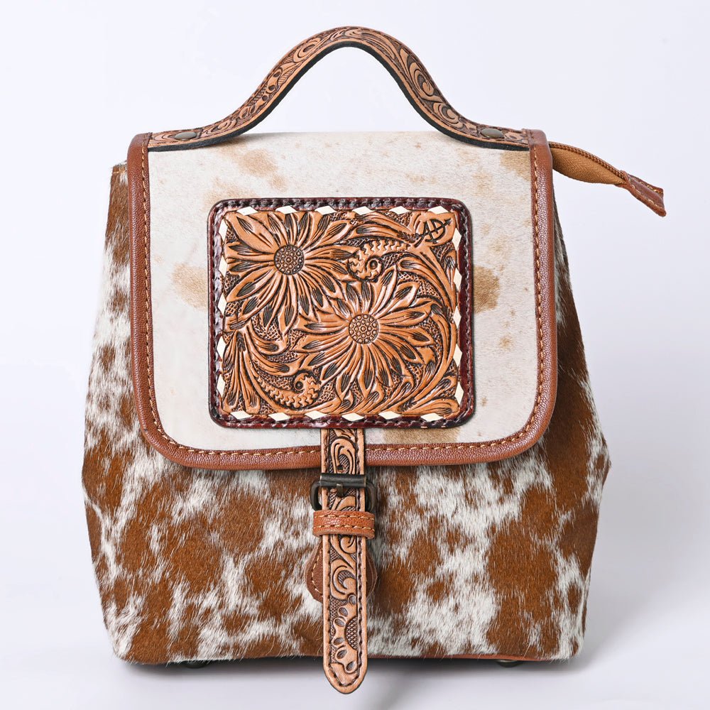 American Darling Hand Tooled Hair-On Genuine Leather