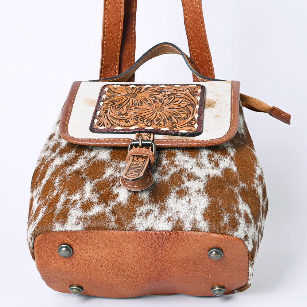 American Darling Hand Tooled Hair-On Genuine Leather