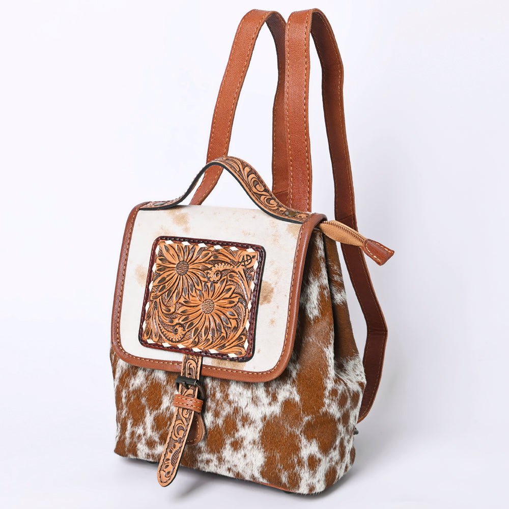 American Darling Hand Tooled Hair-On Genuine Leather