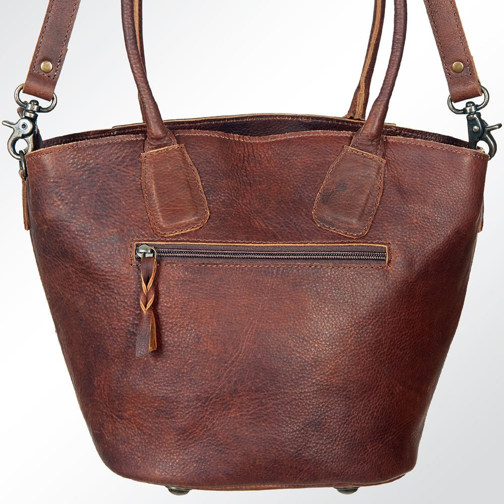 American Darling Hand Tooled Hair-On Genuine Leather