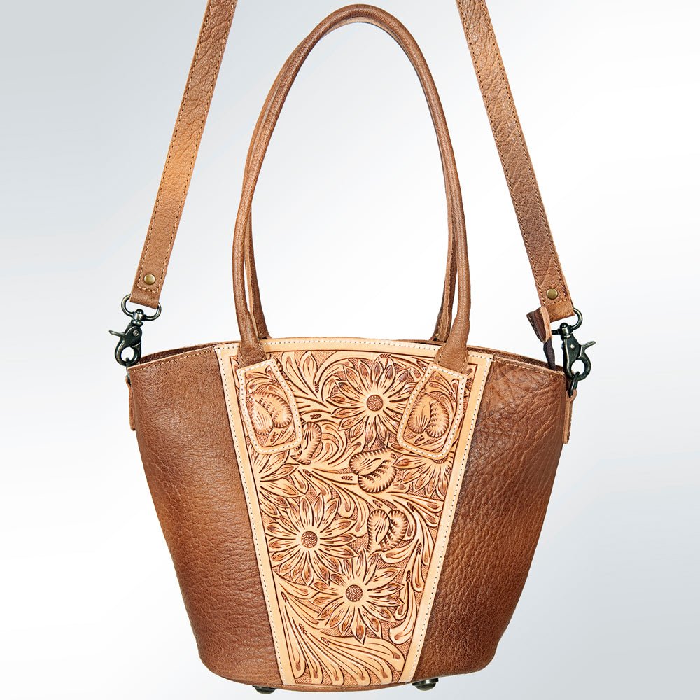 American Darling Hand Tooled Hair-On Genuine Leather