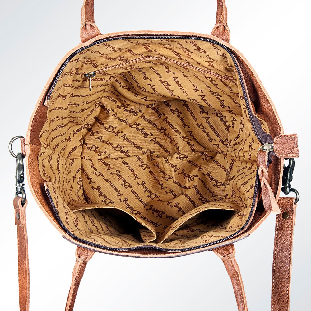 American Darling Hand Tooled Hair-On Genuine Leather