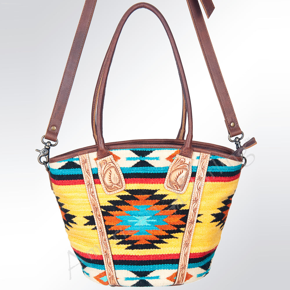 American Darling Hobo Bag Hand Tooled Floral Carved Cowhide Genuine Leather Western Bag with YKK Zipper