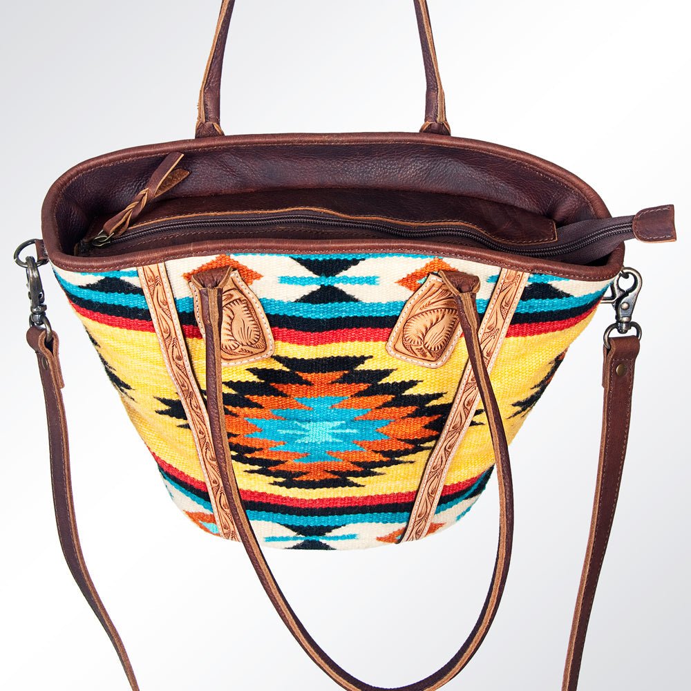 American Darling Hand Tooled Hair-On Genuine Leather