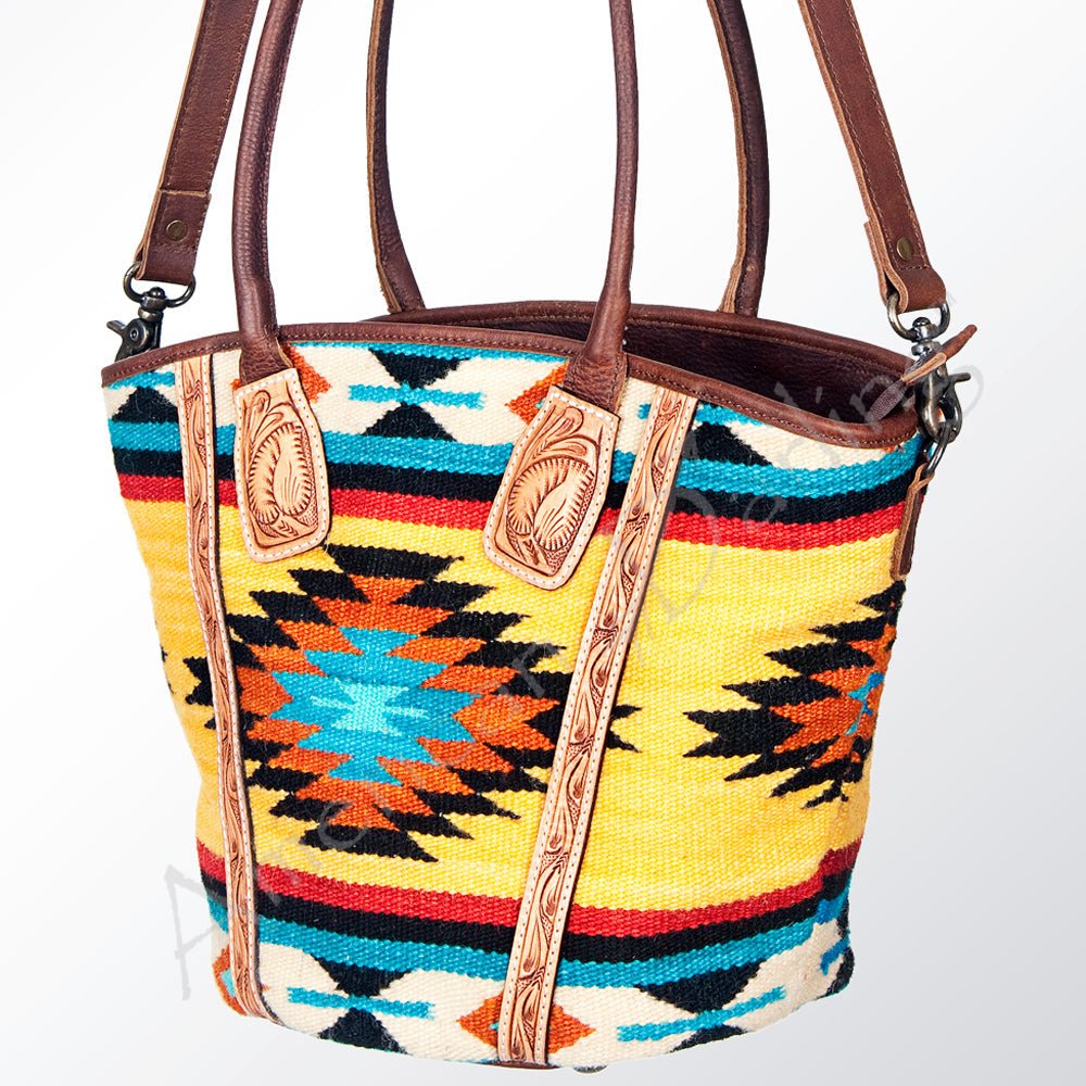 American Darling Hand Tooled Hair-On Genuine Leather