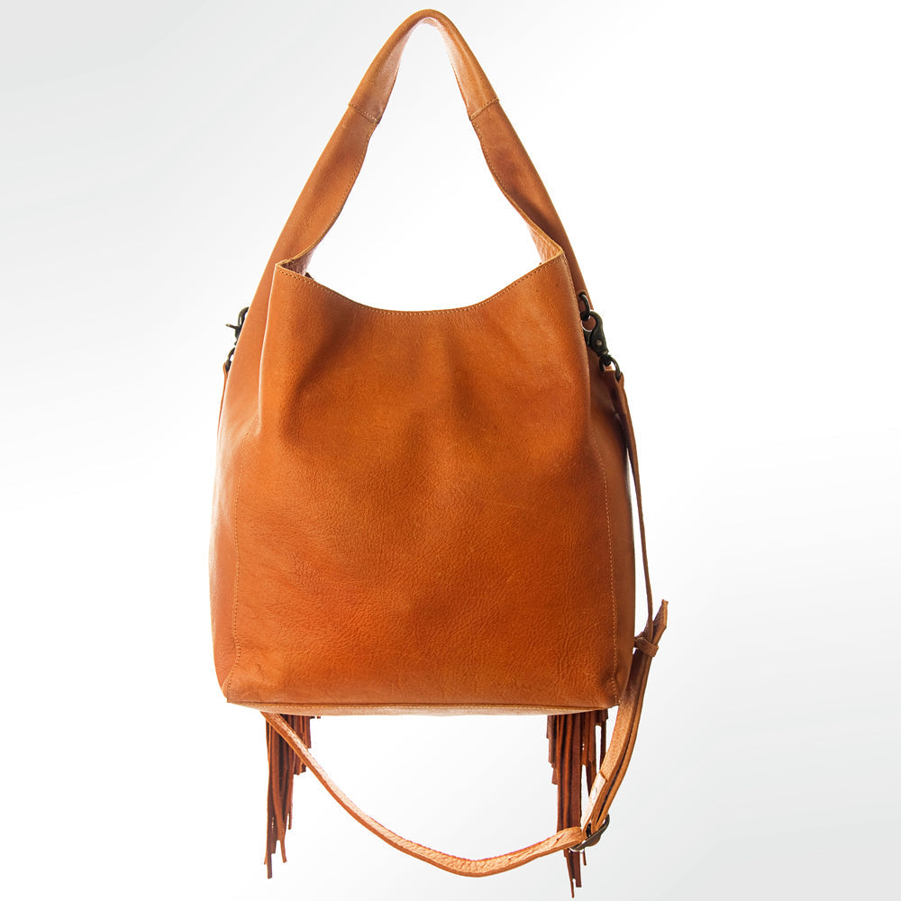American Darling Hobo Bag Hand Tooled Floral Carved Genuine Leather Western Purse with Buck Stitched Trim & YKK Zipper