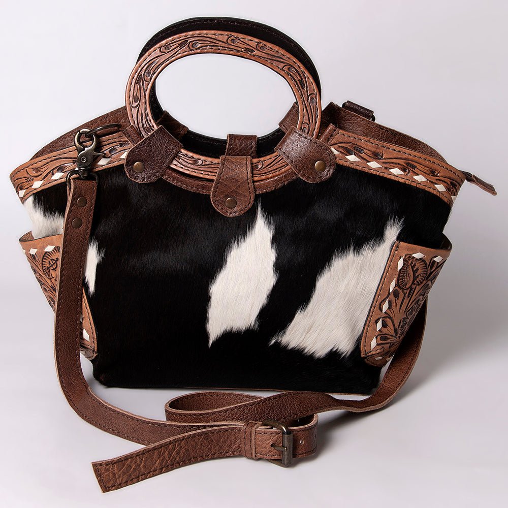 American Darling Hand Tooled Hair-On Genuine Leather